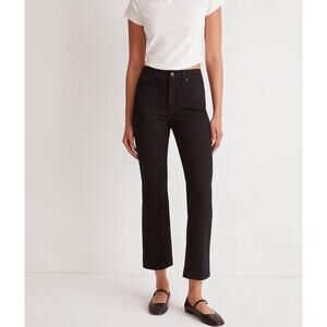 Madewell Tall Kick Out Crop Jeans Black Size 29